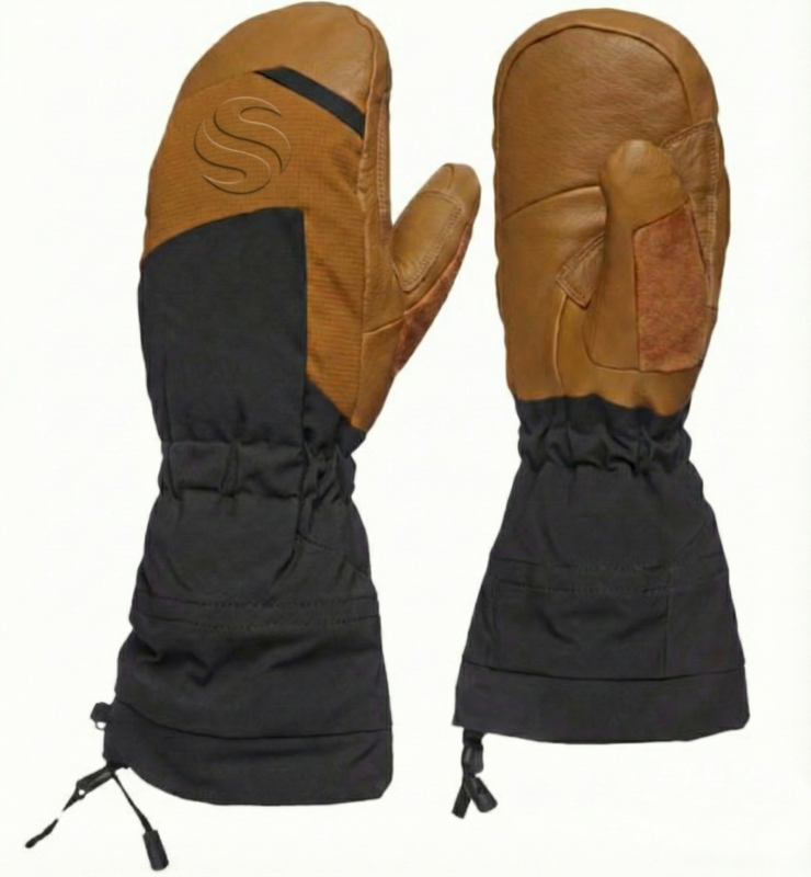 Syed Pro Premium Leather & Textile Gauntlet Mittens – Extreme Cold Weather Protection