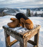 Syed Pro Premium Leather & Textile Gauntlet Mittens – Extreme Cold Weather Protection