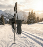 Syed Pro-Series 3-Finger Leather Ski & Snowboard Mittens – Grey/White